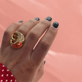 ANEL CARACOL DOURADO